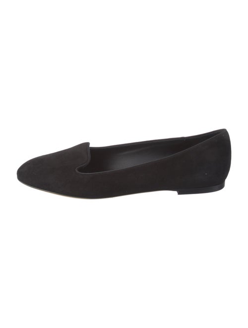 Dolce & Gabbana Suede Grosgrain Trim Ballet Flats