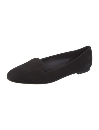 Dolce & Gabbana Suede Grosgrain Trim Ballet Flats