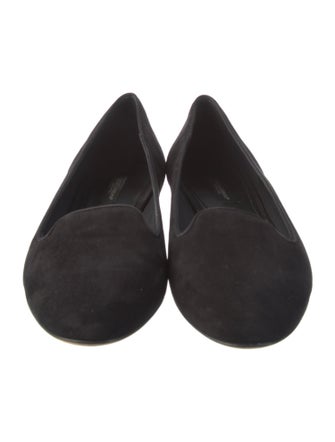 Dolce & Gabbana Suede Grosgrain Trim Ballet Flats