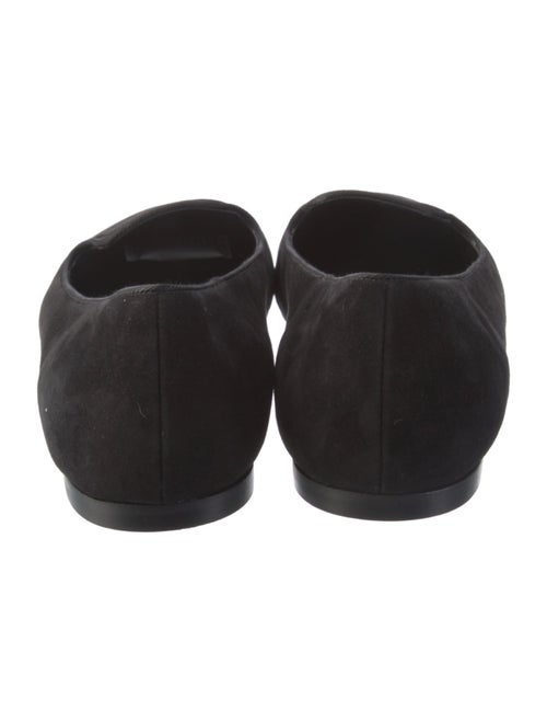 Dolce & Gabbana Suede Grosgrain Trim Ballet Flats