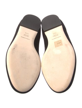 Dolce & Gabbana Suede Grosgrain Trim Ballet Flats