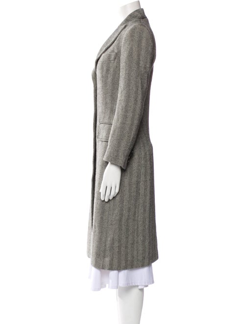 Dolce & Gabbana Alpaca Tweed Pattern Peacoat