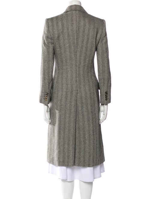 Dolce & Gabbana Alpaca Tweed Pattern Peacoat