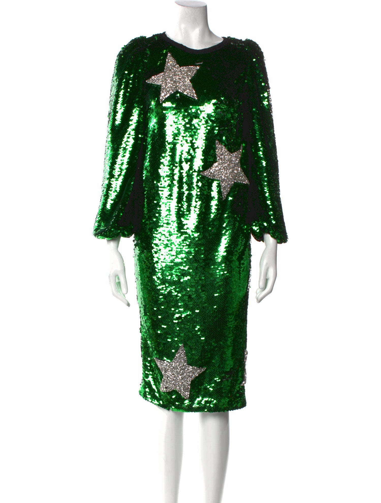 Dolce & Gabbana Bateau Neckline Knee-Length Dress