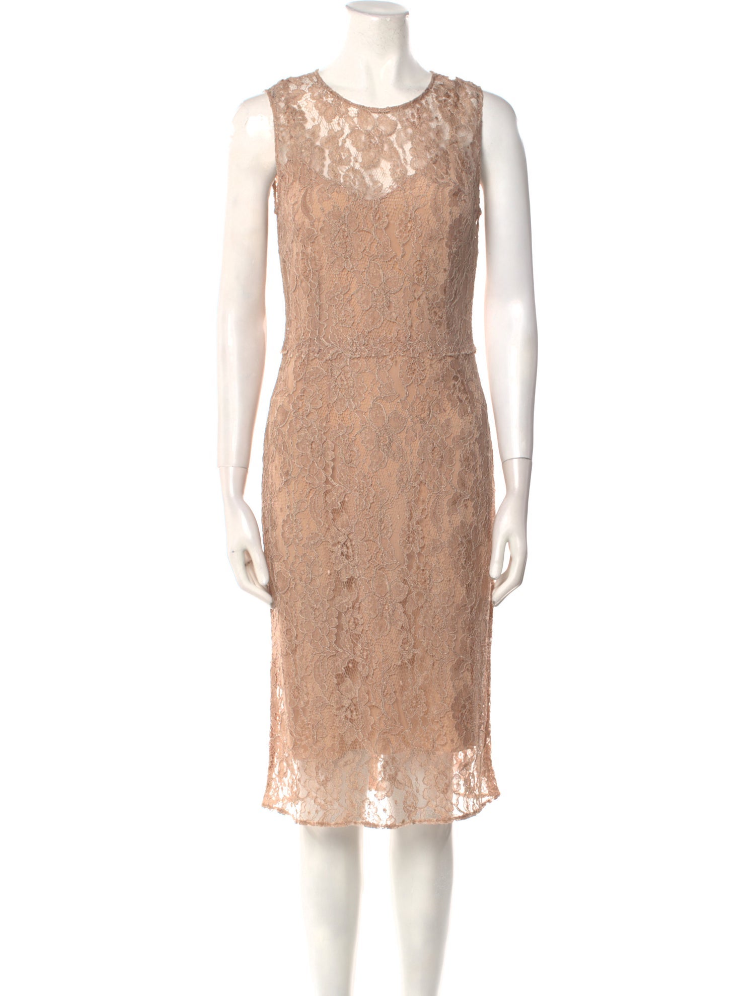 Dolce & Gabbana Crew Neck Midi Length Dress