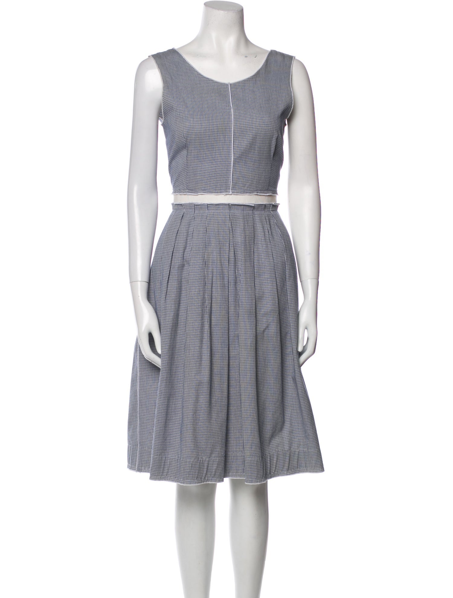 D&G Plaid Print Knee-Length Dress