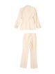 Dolce & Gabbana Linen Embroidered Accent Pantsuit