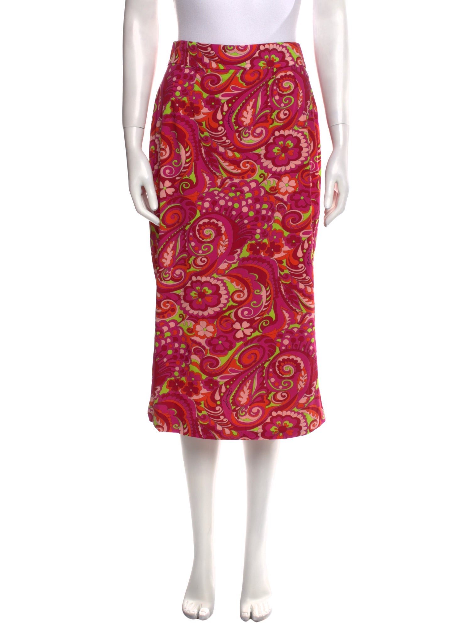 Dolce & Gabbana Silk Knee-Length Skirt