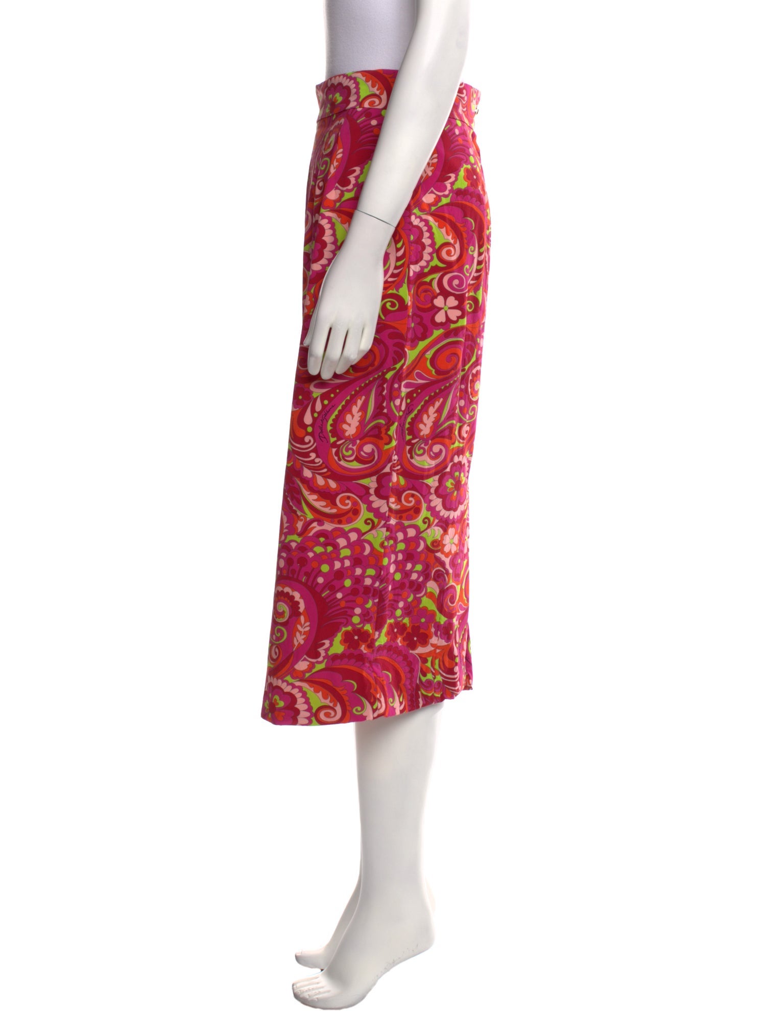 Dolce & Gabbana Silk Knee-Length Skirt