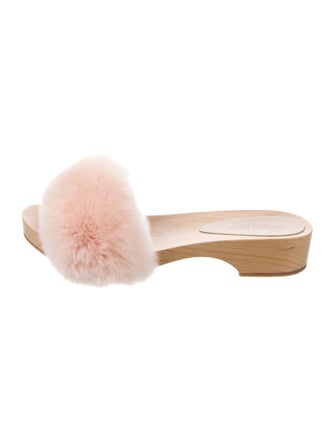Dolce & Gabbana Faux Fur Slides