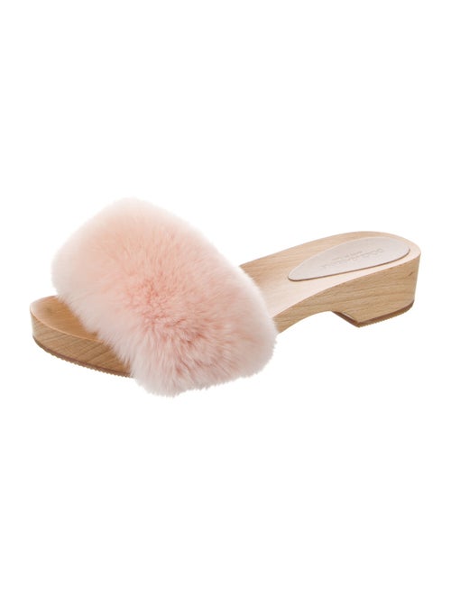 Dolce & Gabbana Faux Fur Slides
