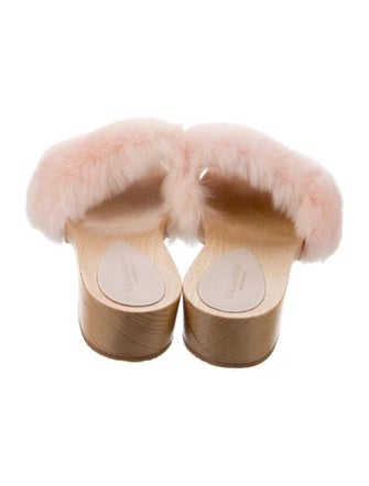Dolce & Gabbana Faux Fur Slides