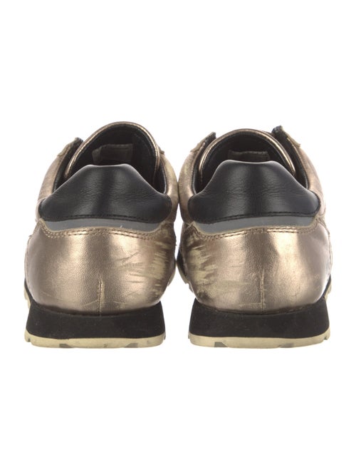 Dolce & Gabbana Leather Colorblock Pattern Sneakers