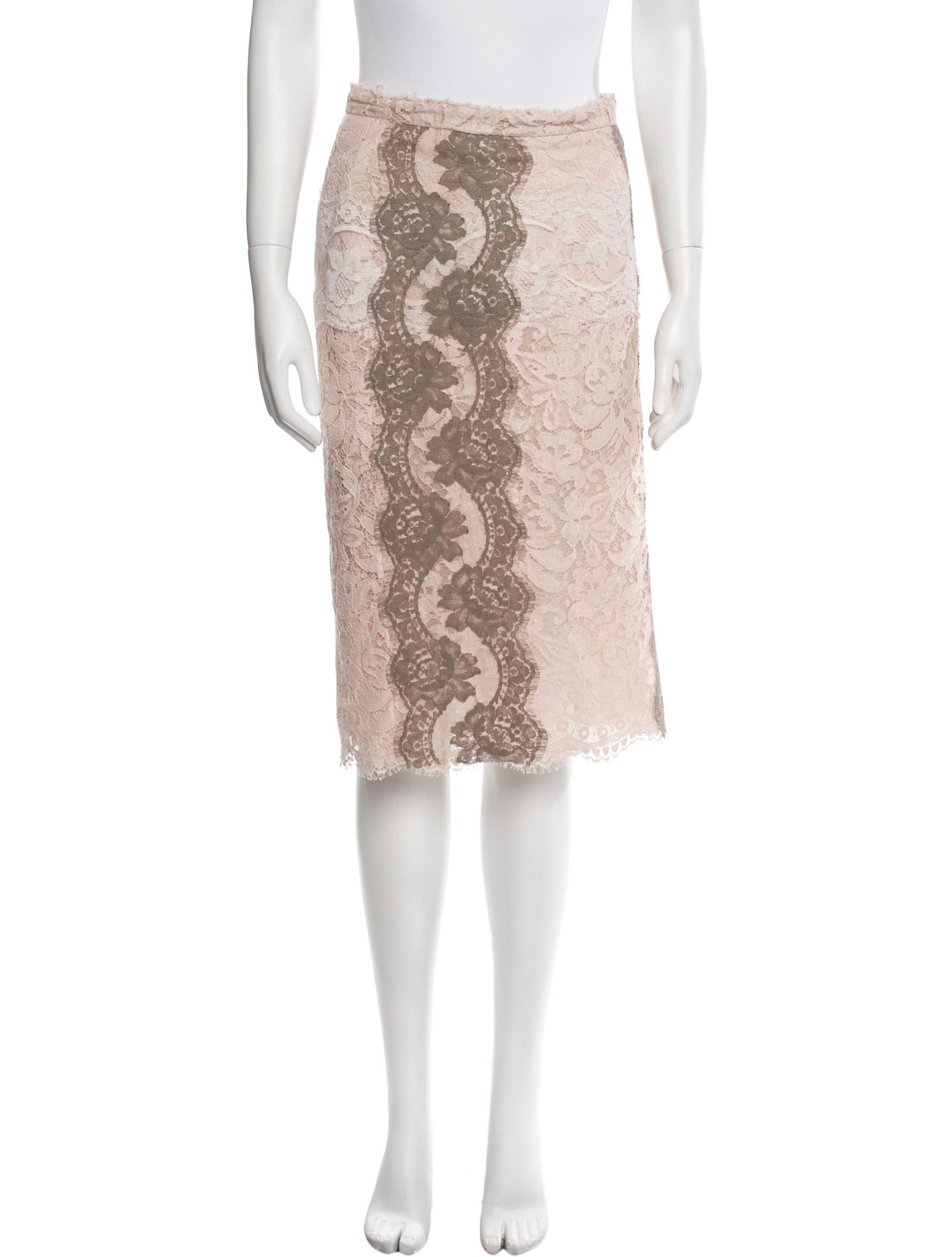 Dolce & Gabbana Lace Pattern Knee-Length Skirt