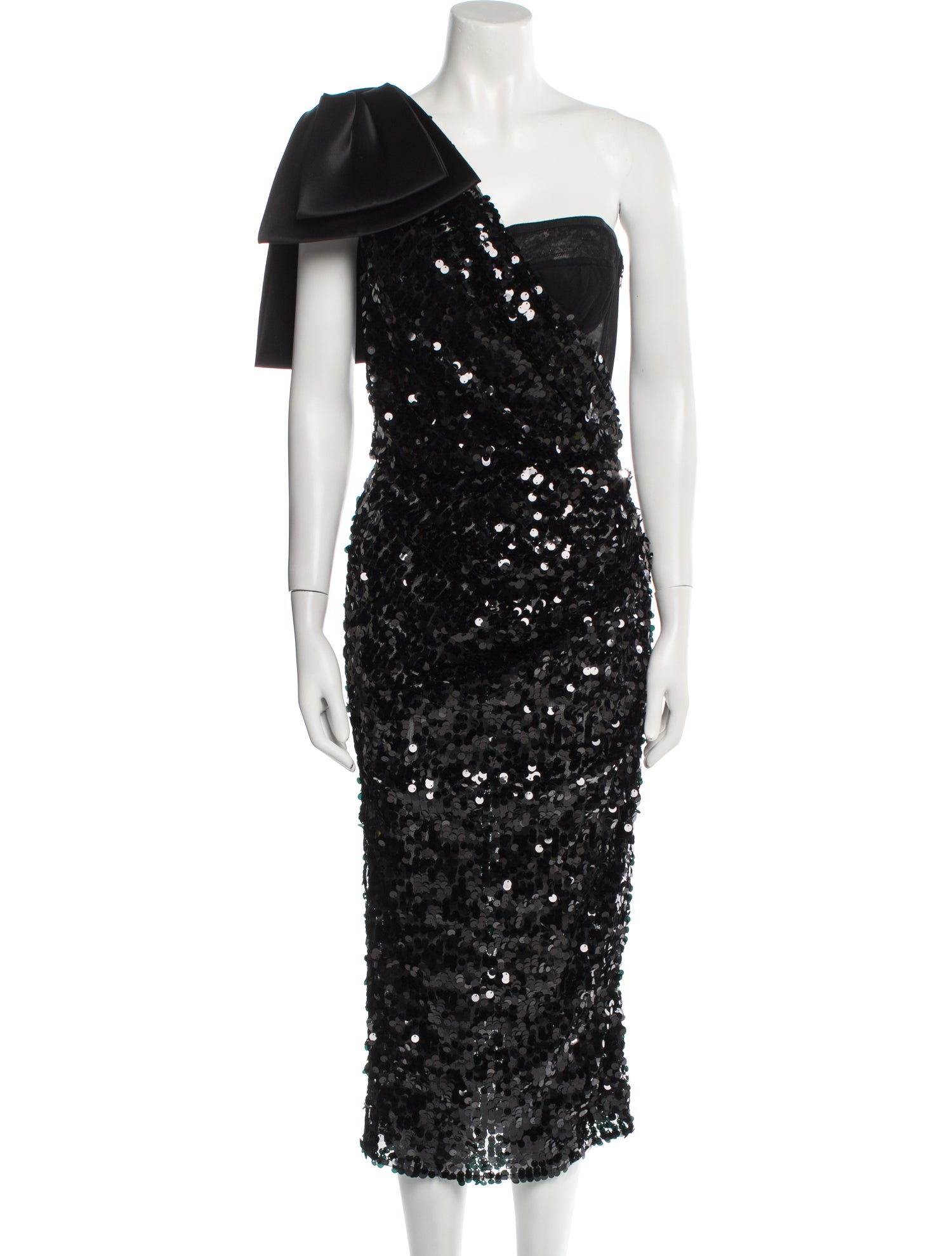 Dolce & Gabbana One-Shoulder Long Dress