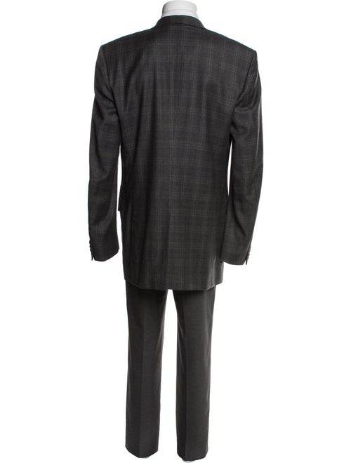 Dolce & Gabbana Virgin Wool Plaid Print Two-Piece Blazer
