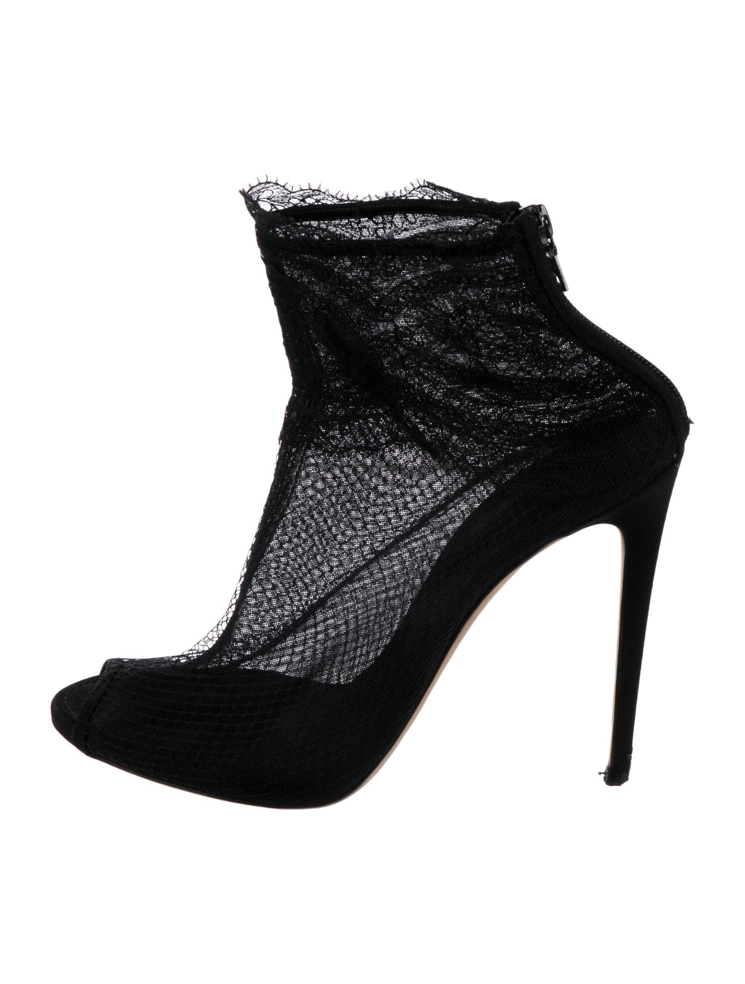 Dolce & Gabbana Lace Lace Trim Embellishment Boots