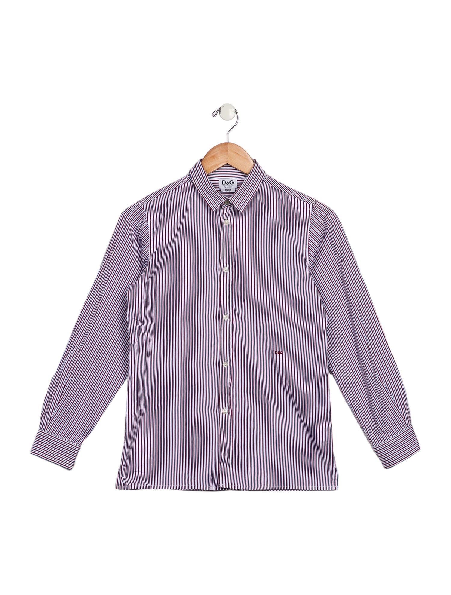 Dolce & Gabbana Kids Boys' Printed Embroidered Long Sleeve Button Up Shirt