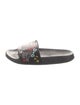 Dolce & Gabbana Leather Printed Slides