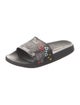 Dolce & Gabbana Leather Printed Slides