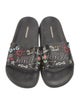 Dolce & Gabbana Leather Printed Slides