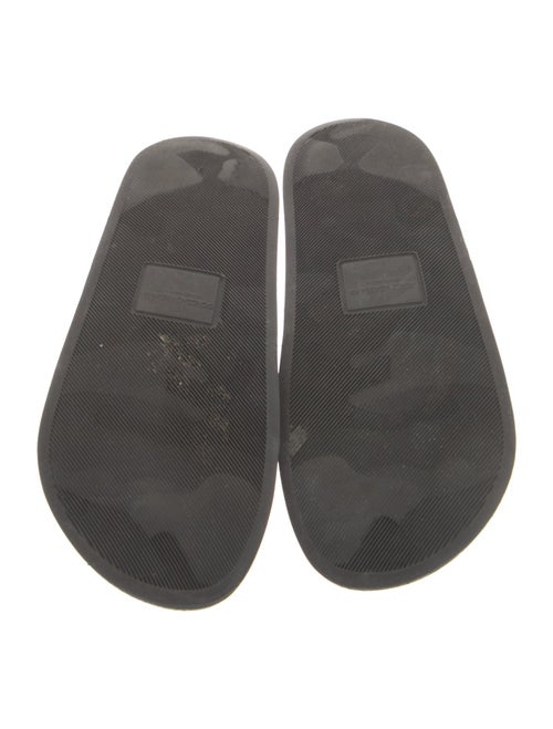 Dolce & Gabbana Leather Printed Slides