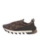Dolce & Gabbana Neoprene Animal Print Athletic Sneakers