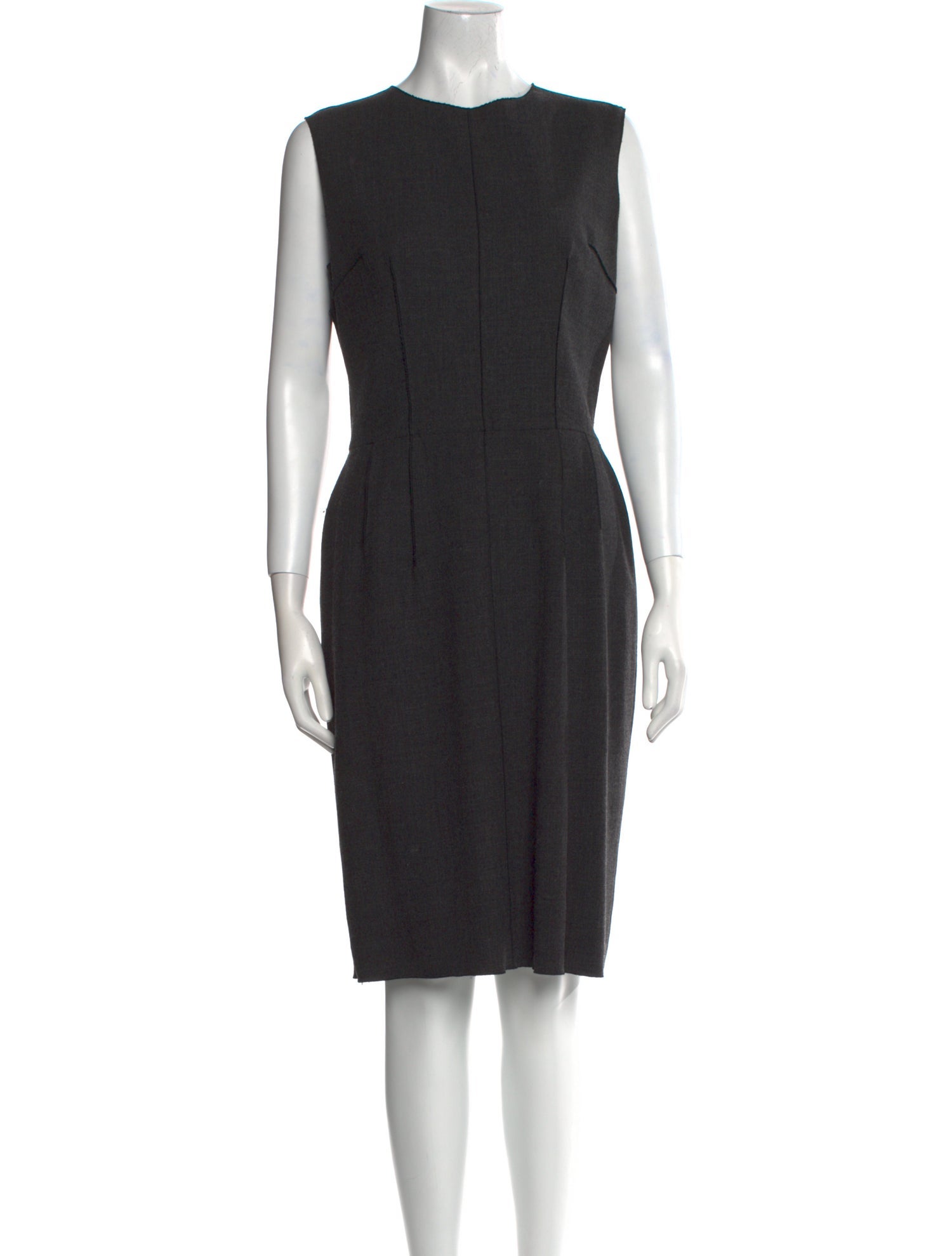 Dolce & Gabbana Virgin Wool Knee-Length Dress