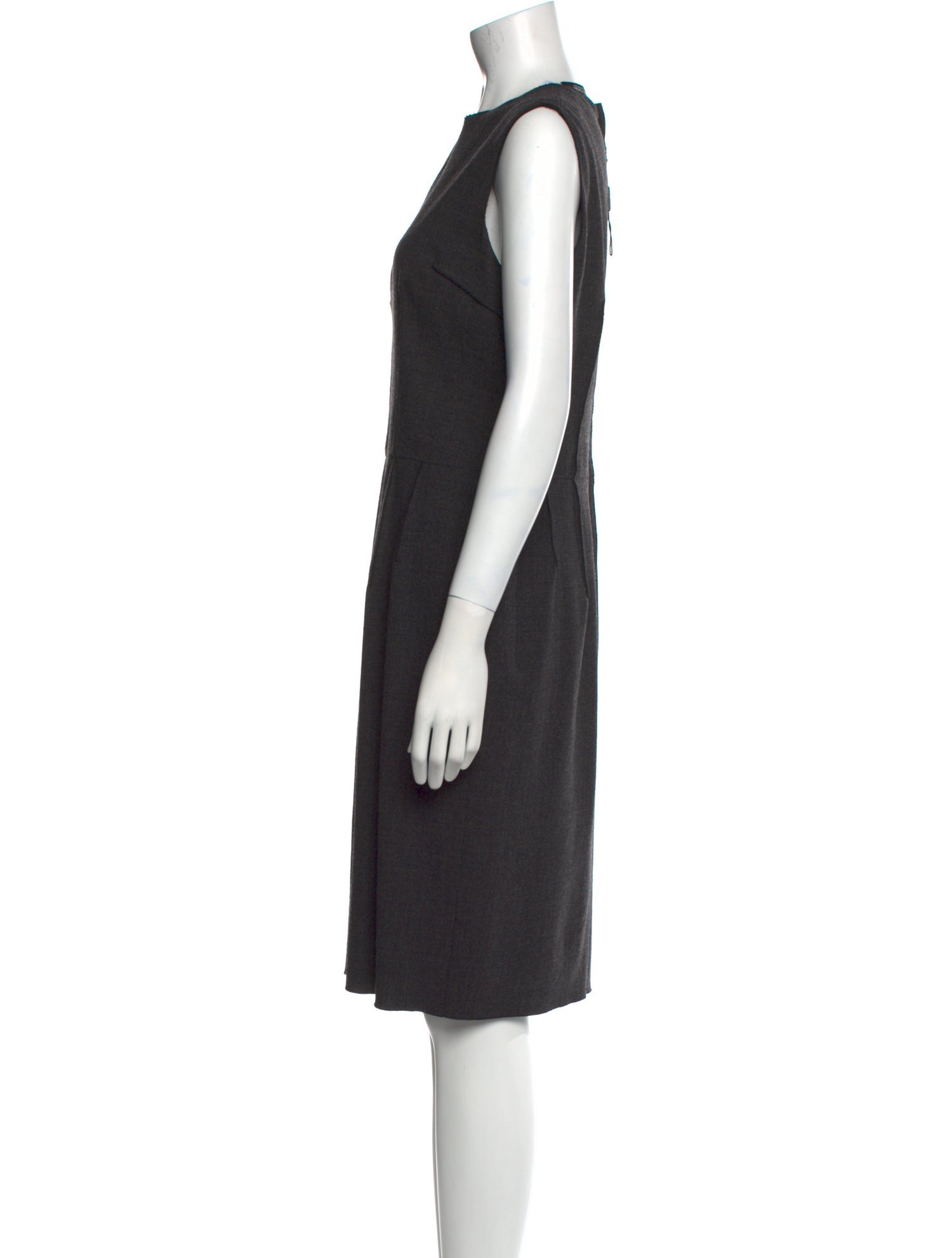 Dolce & Gabbana Virgin Wool Knee-Length Dress