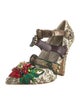 Dolce & Gabbana Sequins Floral Print Pumps
