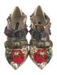 Dolce & Gabbana Sequins Floral Print Pumps