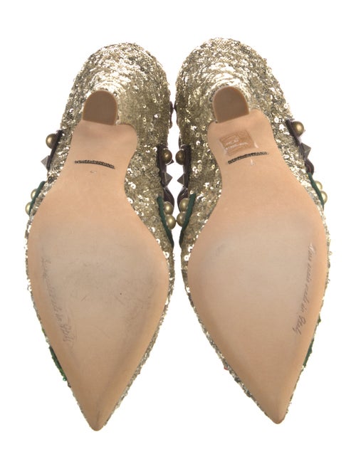 Dolce & Gabbana Sequins Floral Print Pumps