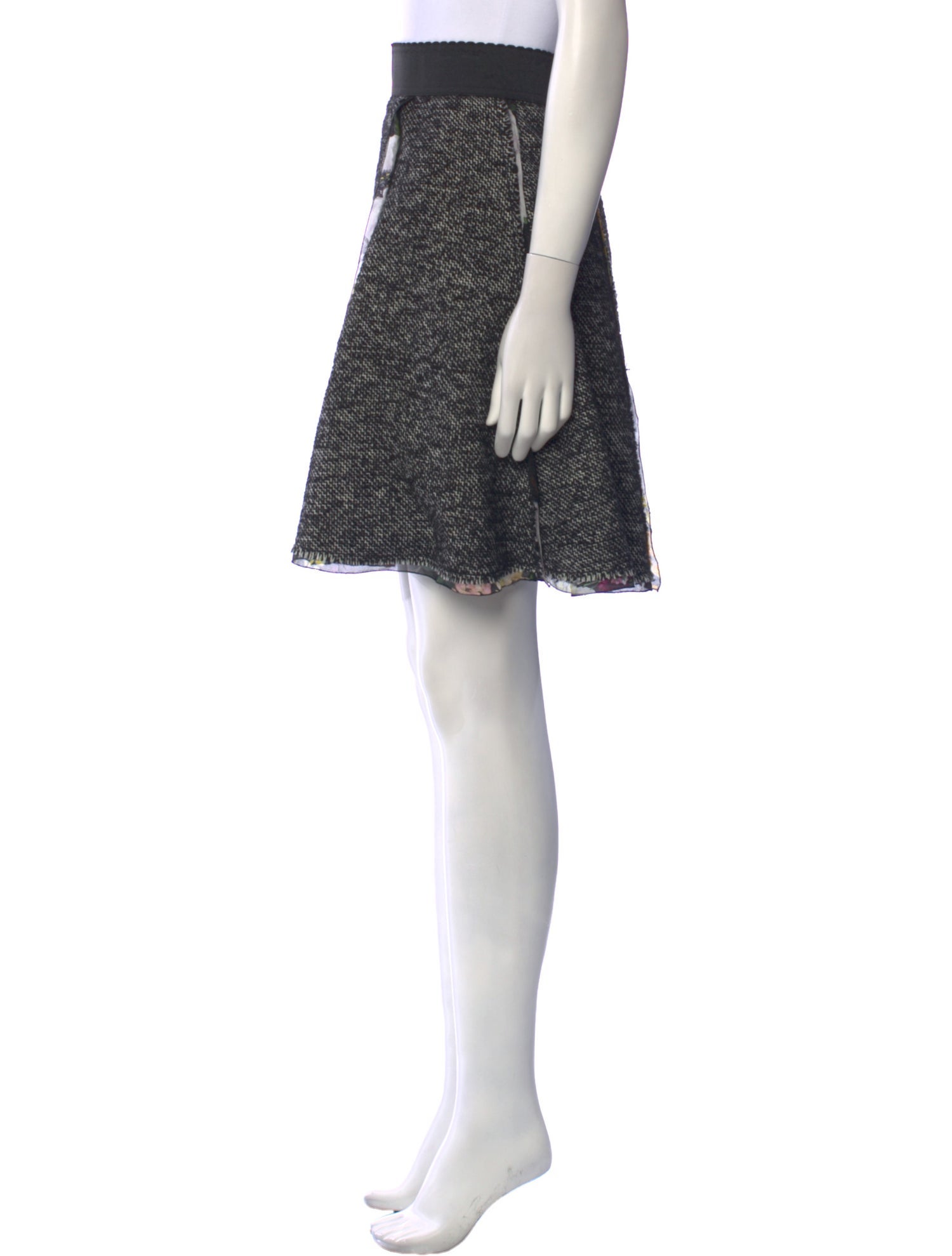 Dolce & Gabbana Tweed Knee-Length Skirt