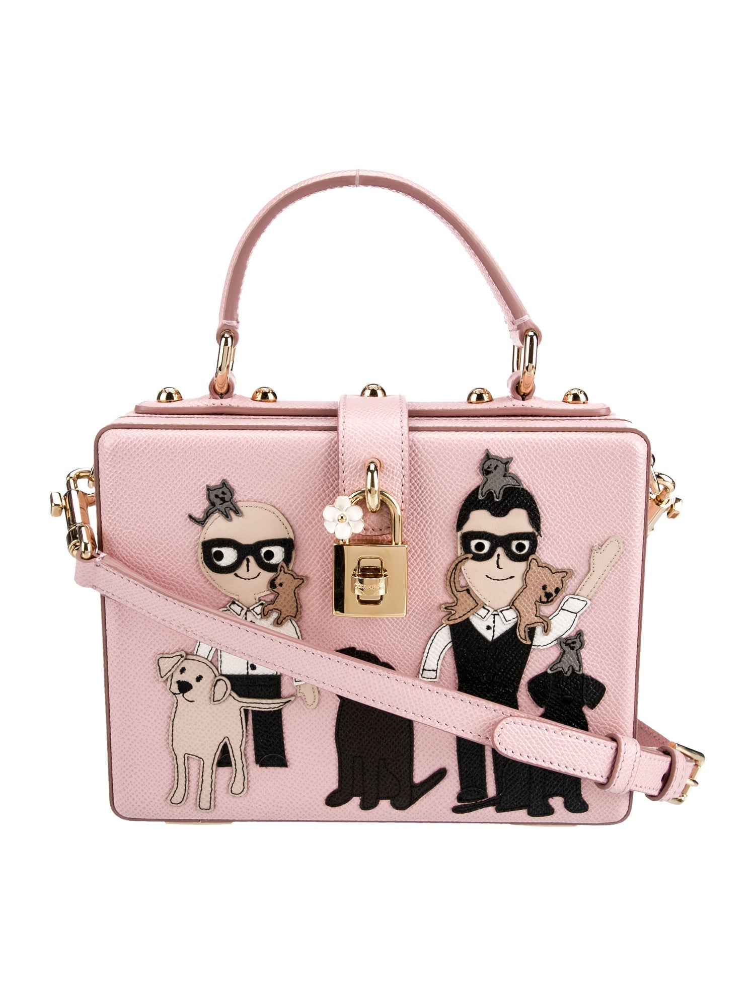 Dolce & Gabbana Leather Dauphine Family Patch