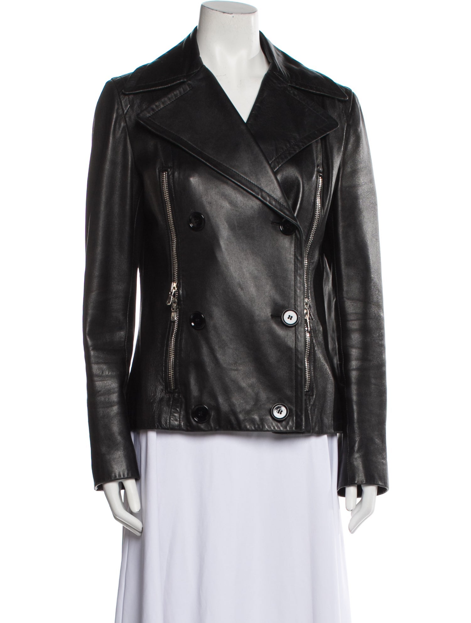 Dolce & Gabbana Leather Biker Jacket