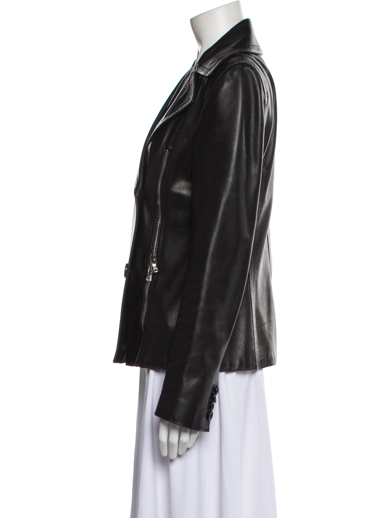 Dolce & Gabbana Leather Biker Jacket