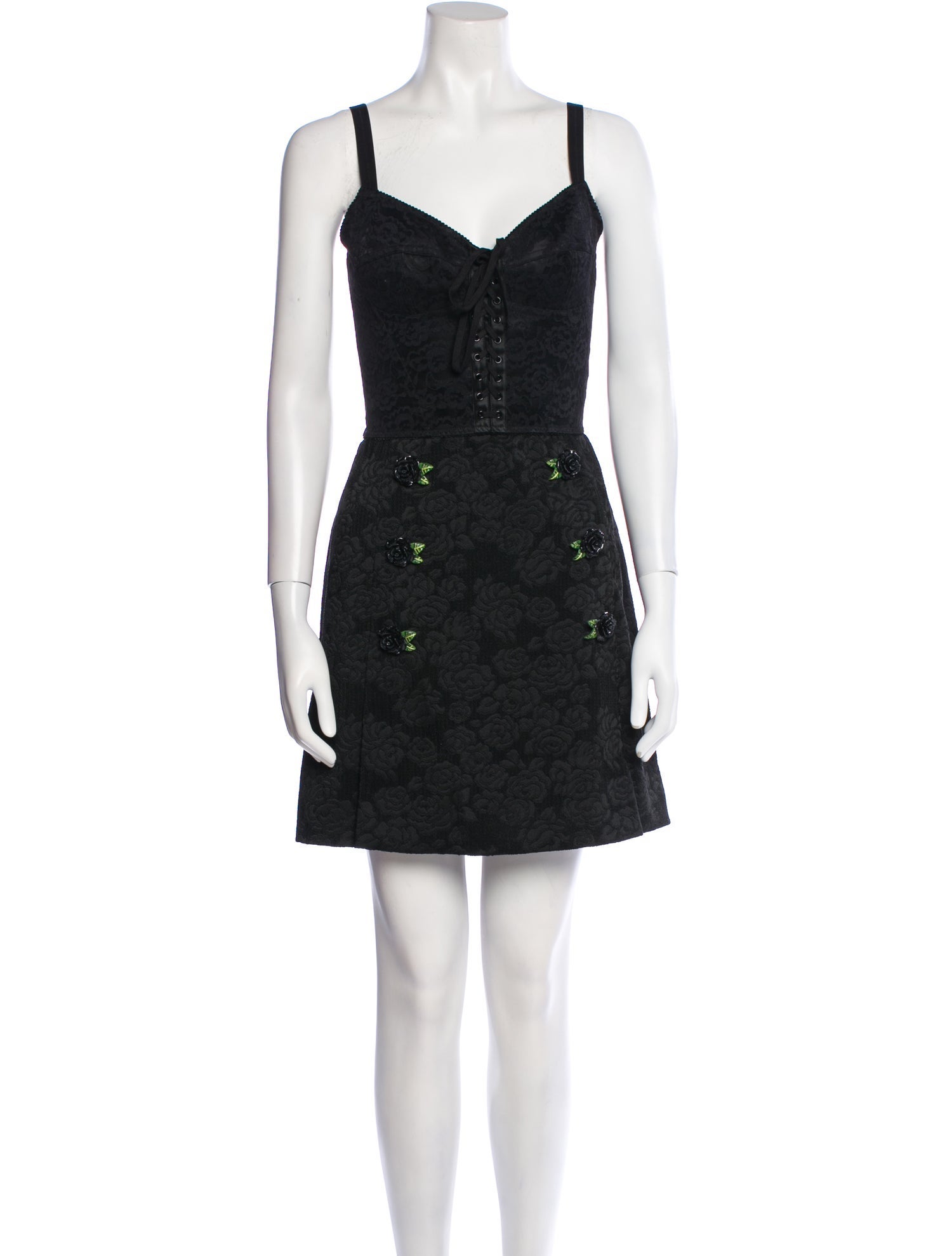Dolce & Gabbana V-Neck Mini Dress
