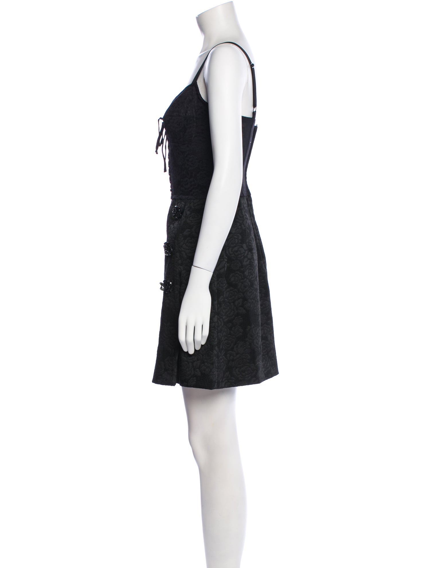 Dolce & Gabbana V-Neck Mini Dress