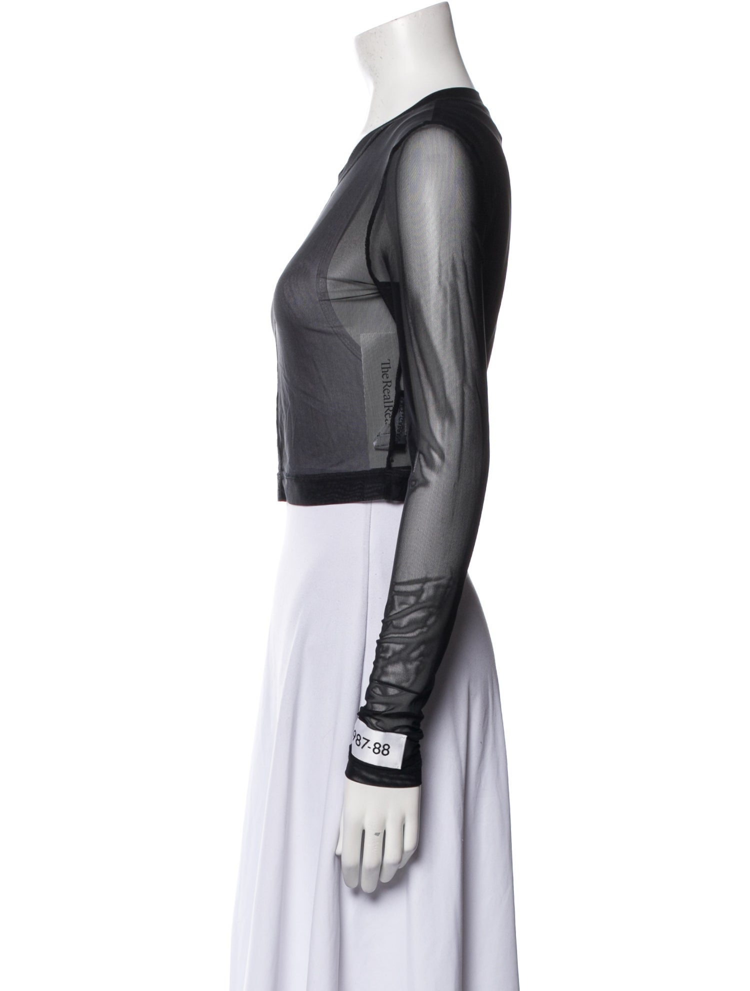 Dolce & Gabbana Silk Scoop Neck Crop Top