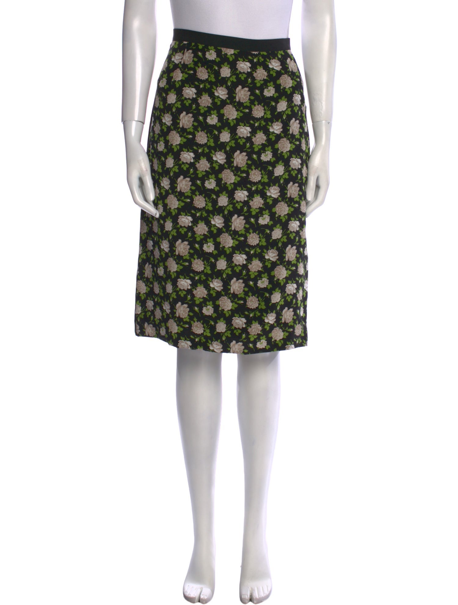 Dolce & Gabbana Silk Knee-Length Skirt