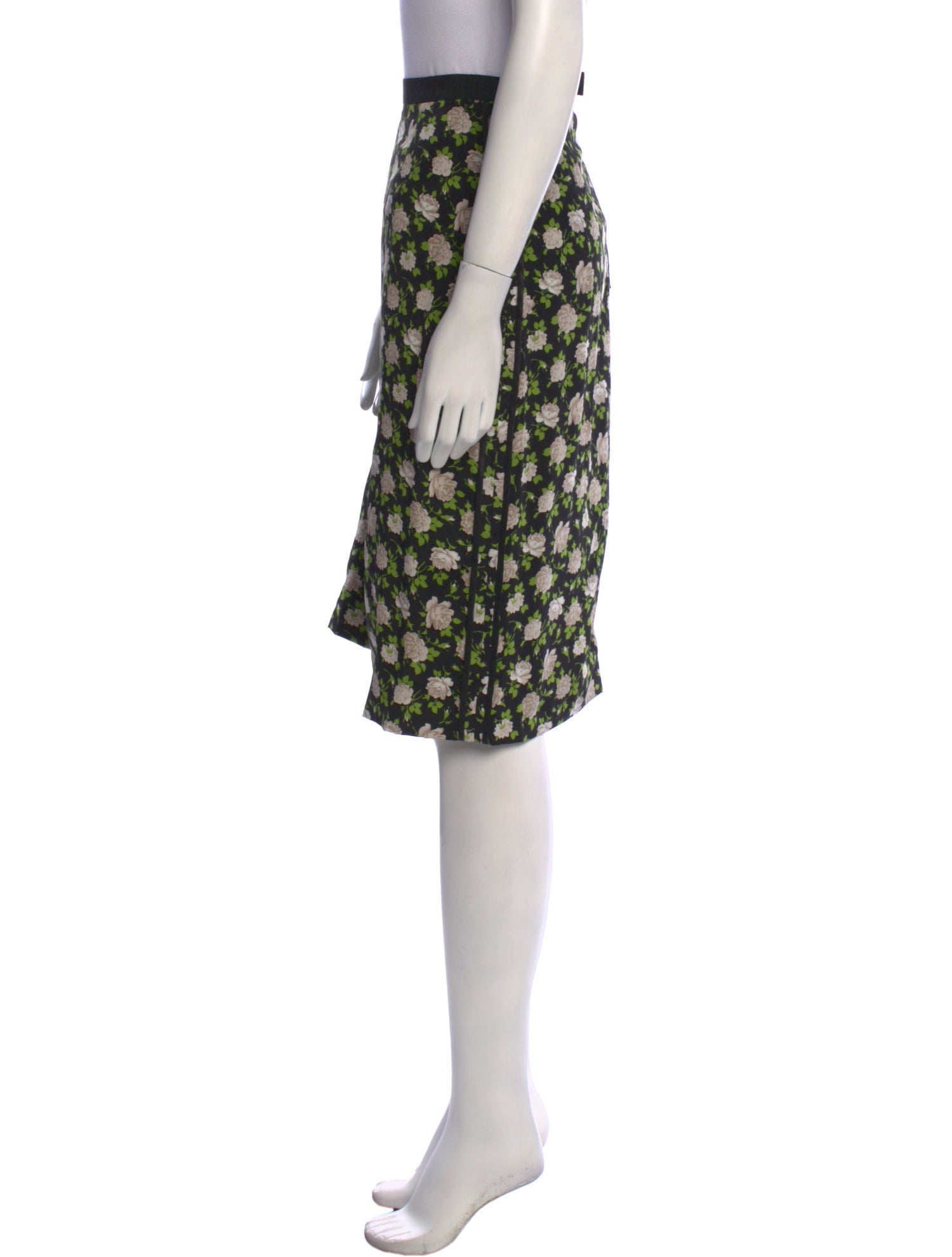 Dolce & Gabbana Silk Knee-Length Skirt