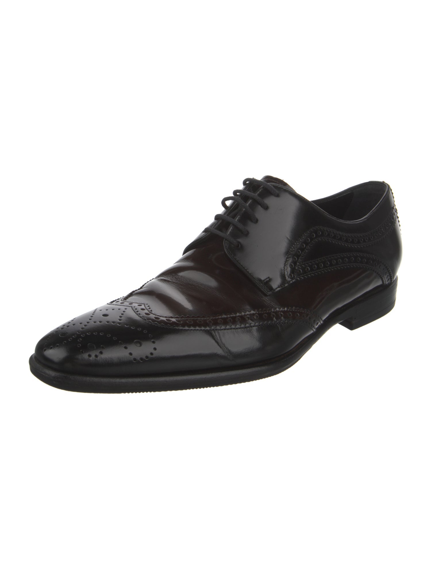 Dolce & Gabbana Leather Lasercut Accents Brogues