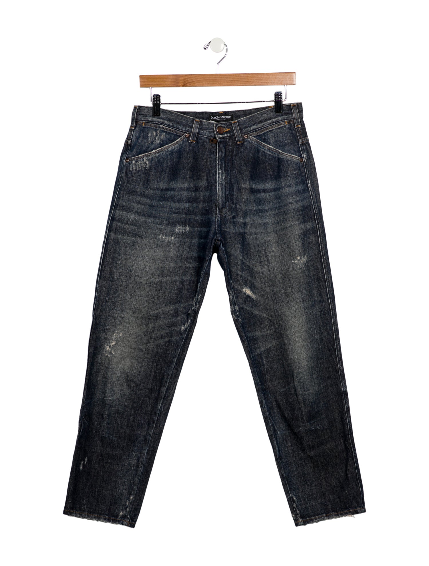 Dolce & Gabbana High-Rise Straight Leg Jeans