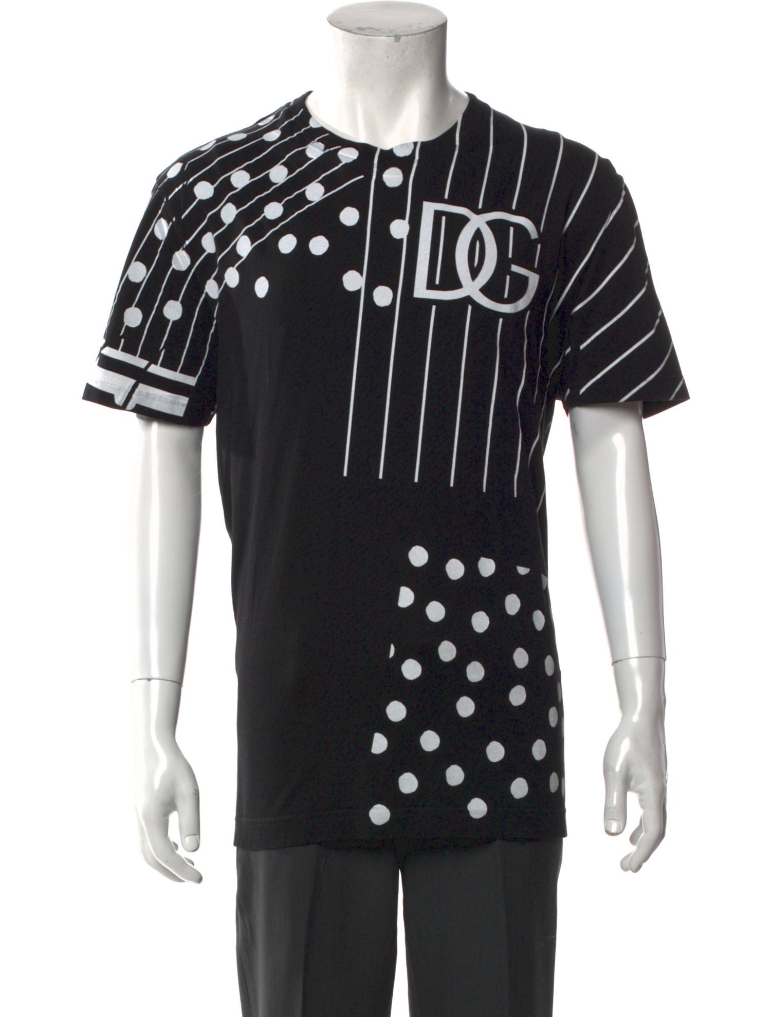 Dolce & Gabbana Printed Crew Neck T-Shirt