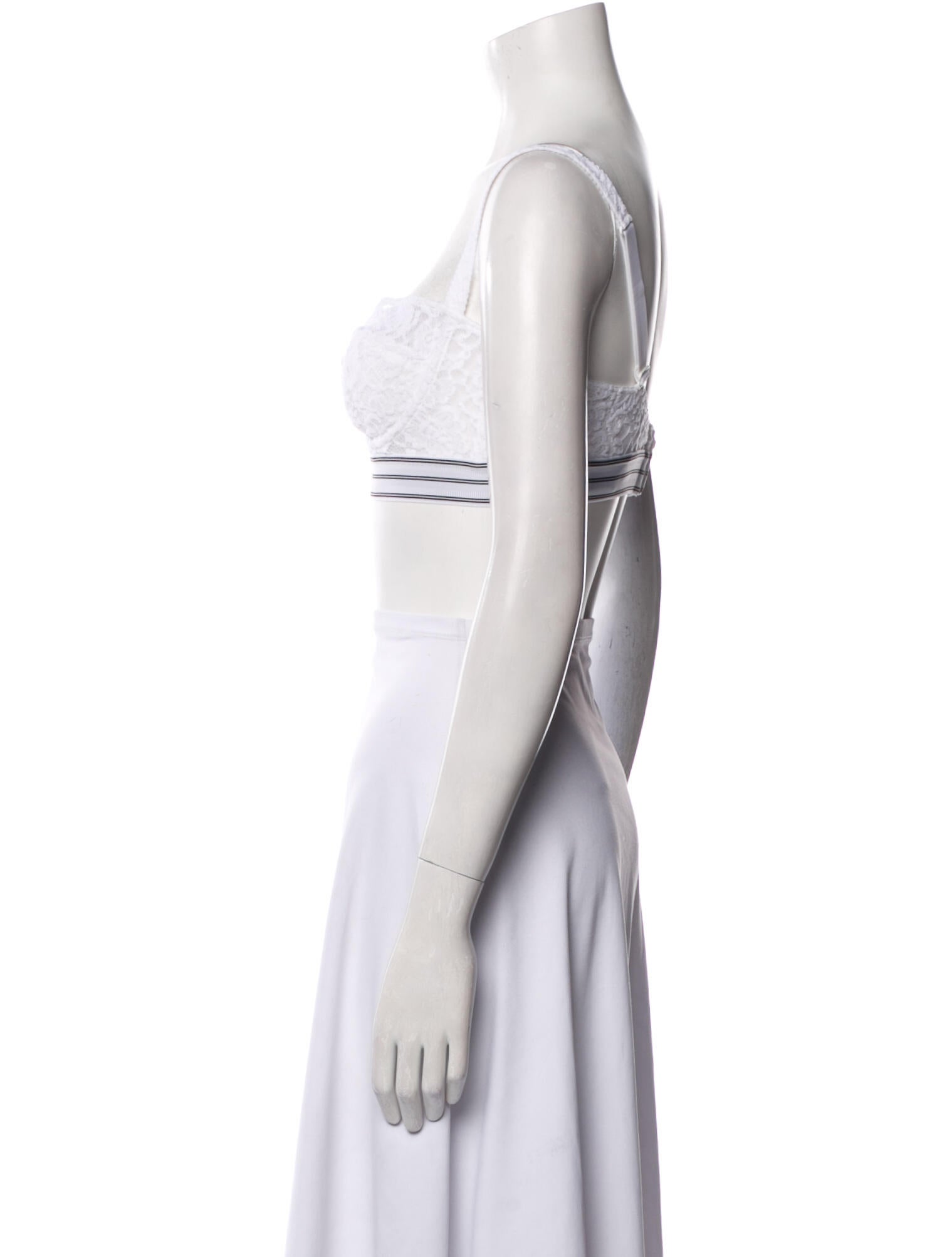 Dolce & Gabbana Graphic Print Square Neckline Crop Top