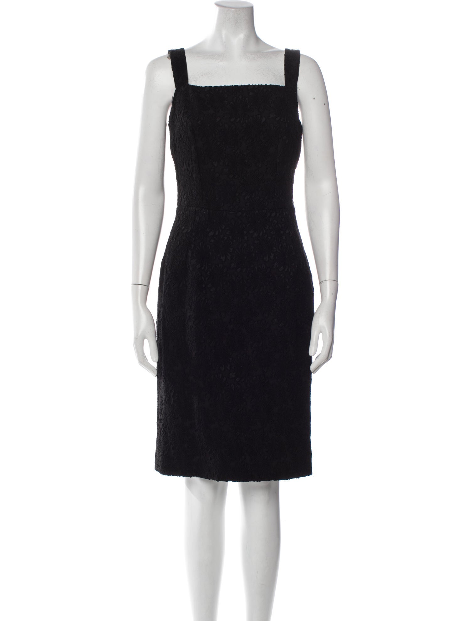 Dolce & Gabbana Wool Knee-Length Dress