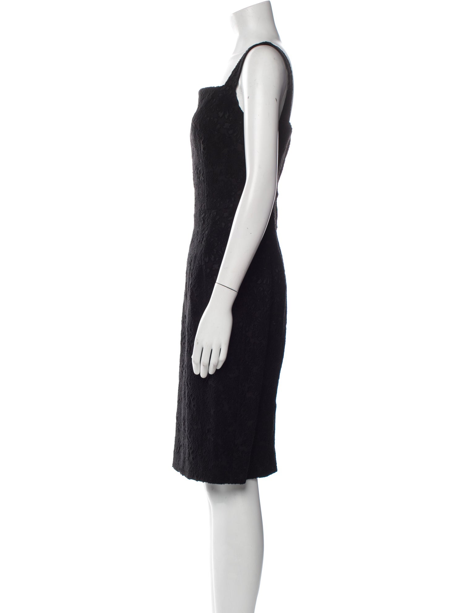 Dolce & Gabbana Wool Knee-Length Dress