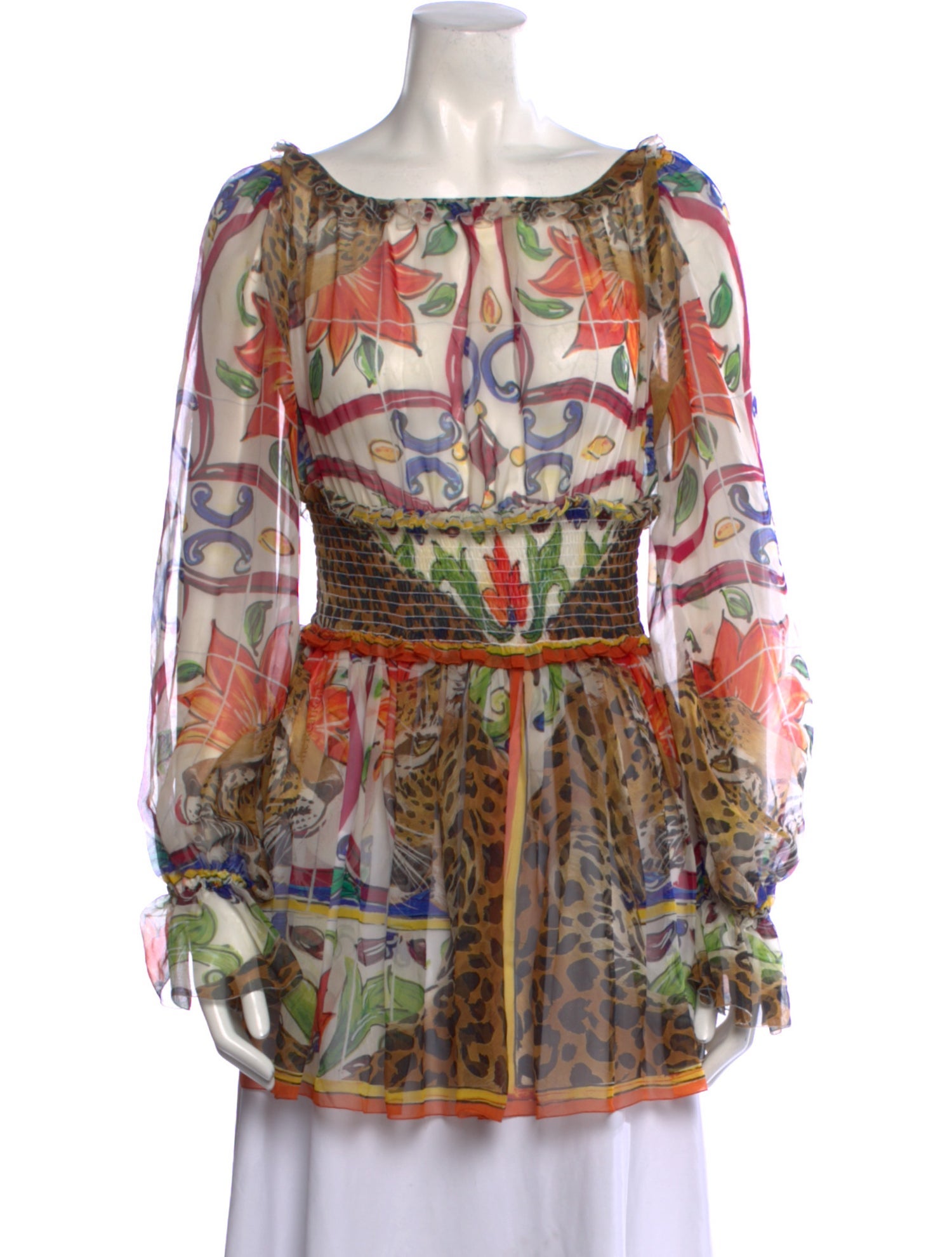 Dolce & Gabbana Silk Printed Tunic