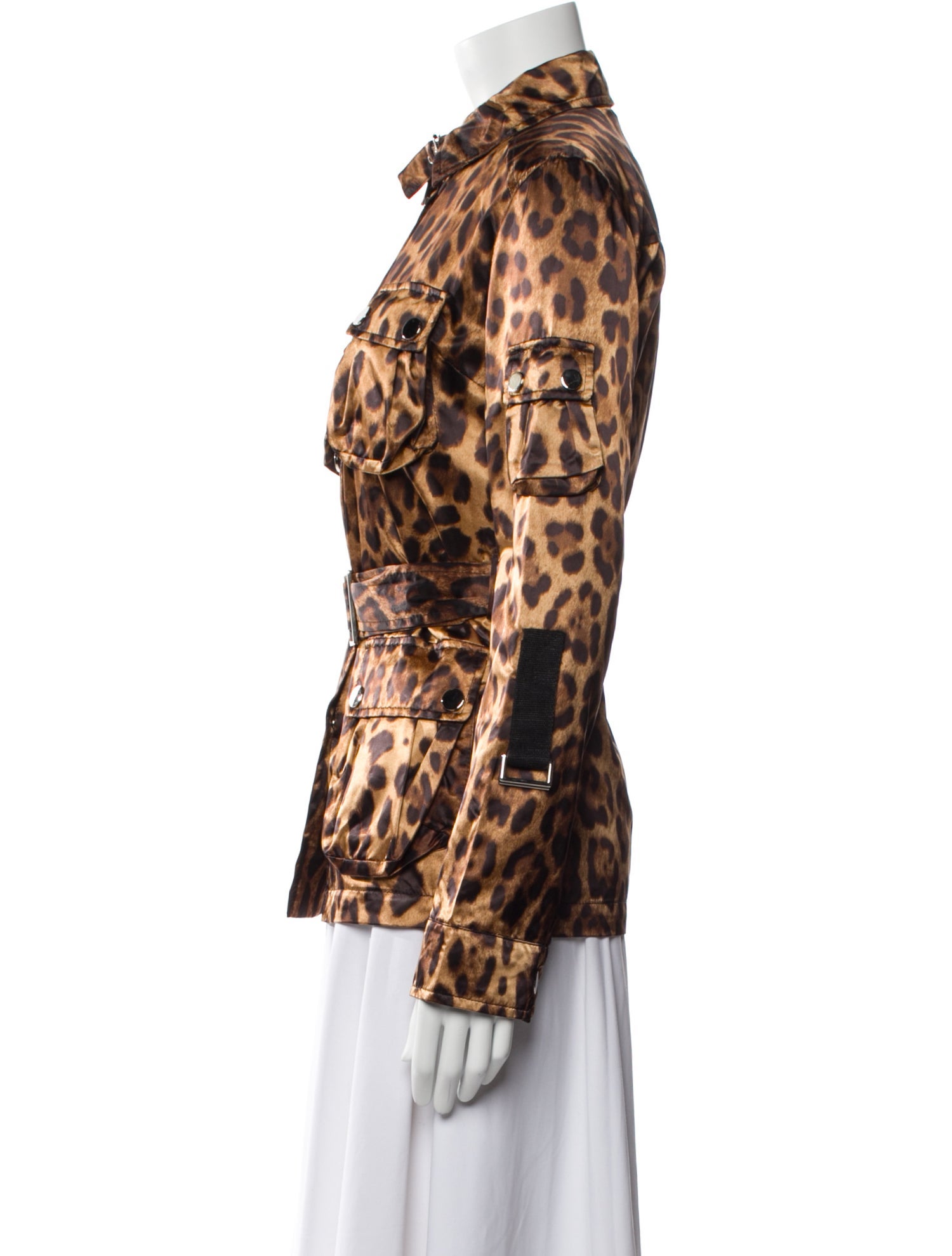 Dolce & Gabbana Nylon Animal Print Jacket
