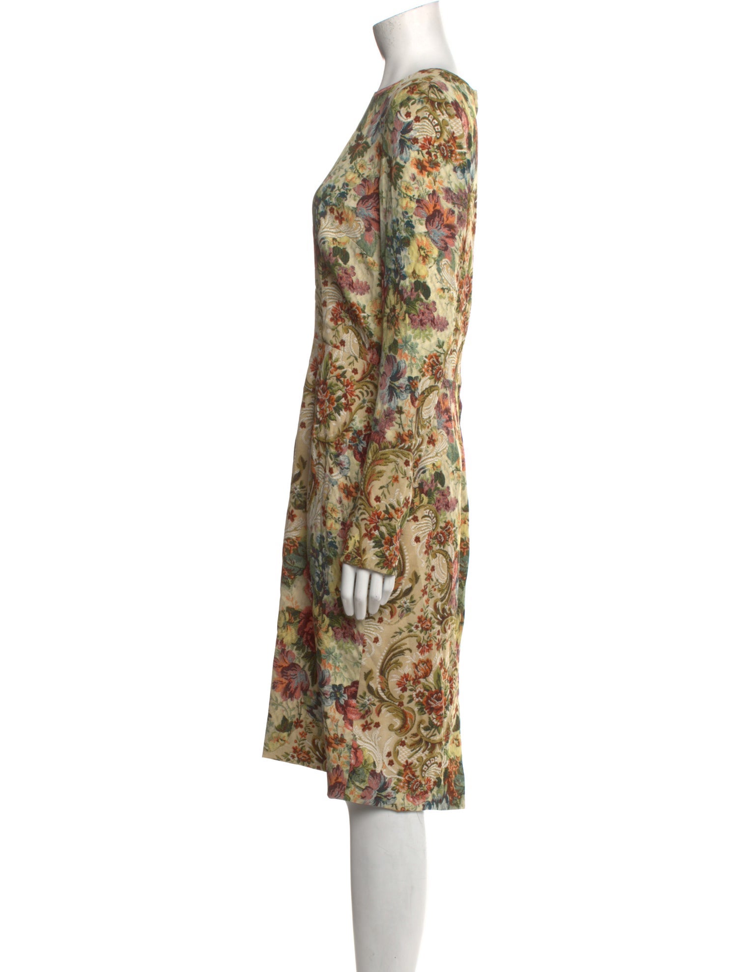 Dolce & Gabbana Silk Midi Length Dress